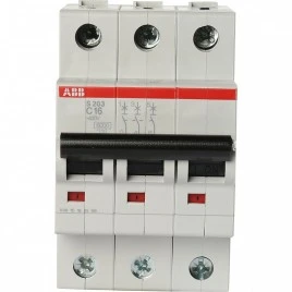 S203P B63 25кА Автоматический выключатель 3-полюсный ABB 2CDS283001R0635 2CDS283001R0635 ABB